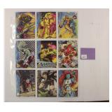 Nine (9) 1994 Fleer Marvel Trading Cards
