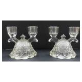 NO SHIP: Glass Cande Holders