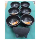 $14 SHIP: SEVEN (7) 5"x2.75" Salsa Dish Plastic