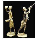 $19 SHIP: Vintage Bronze or Brass Statues Ashanti