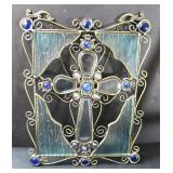 NO SHIP: Jeweled Metal and Glass Hanger