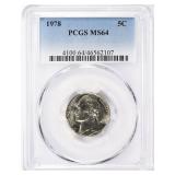 1978 Jefferson Nickel PCGS MS-64