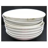 NO SHIP: NINE (9) 7.5" Soup/Salad Bowls (Barn Find