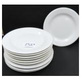 NO SHIP: TEN (10) 9"-9.25" Porcelain Plates