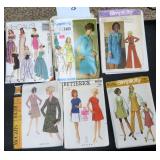 SIX (6) Vintage Clothing Patterns
