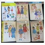 SIX (6) Vintage Clothing Patterns