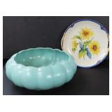 NO SHIP: Noritake Hand Painted Plate with Gold