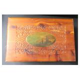 $19 SHIP: Finger Jointed Vintage Cedar Box