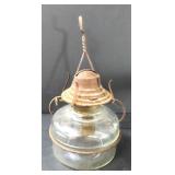 NO SHIP: Early Hanging Oil Lamp