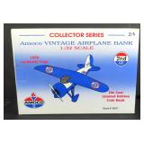 Amoco Vintage Airplane Bank Die Cast In Box