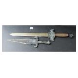 We Ship: Toledo, Spain Vintage Dagger, Ornate