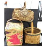 NO SHIP: Three (3) Baskets (one is Longanberger