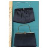 WE SHIP: TWO (2) Vintage Black Purses