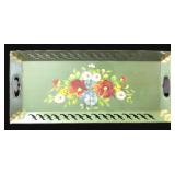 NO SHIP" Vintage Nashco hand painted tole tray