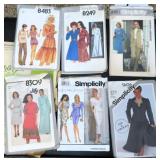 SIX (6) Vintage Clothing Patterns