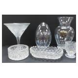 NO SHIP: Clear Glass and Crystal