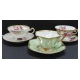 NO SHIP: Three (3) Cups and Saucers, Very Nice
