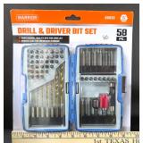 We Ship: 58 Piece Drill & Driver Set, Unopened.