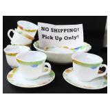 NO SHIP: USA Home Set, Berry Bowl with Cups &