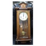NO SHIP: 30"x12" German Made Clock with Key