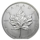 One Ounce .9999 Fine Silver Canada Maple Leaf