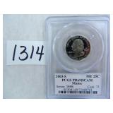 (2) 2003-S Maine Quarter PCGS Graded PR69 DC