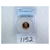 TWO (2) 2007-S One Cent PCGS graded PR69 RD DC