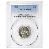 1965 Jefferson Nickel PCGS MS-65