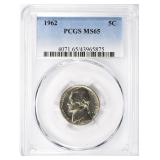 1962 Jefferson Nickel PCGS MS-65