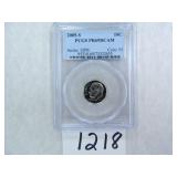 TEN (10) 2005-S Roosevelt Dime PCGS Graded PR69 DC