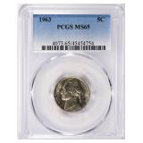 1963 Jefferson Nickel PCGS MS-65