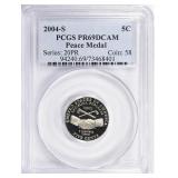 2004-S Nickel Peace Medal PCGS Proof-69 DCAM
