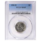 1982-D Jefferson Nickel PCGS MS-65