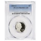 2015-S Jefferson Nickel PCGS Proof-69 DCAM