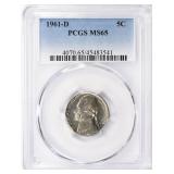 1961-D Jefferson Nickel PCGS MS-65