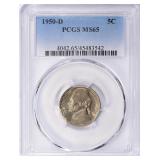 1950-D Jefferson Nickel PCGS MS-65