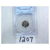 TEN (10) 1980-S Roosevelt Dime PCGS Graded PR69 DC