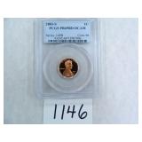 TWO (2) 2003-S One Cent PCGS graded PR69 RD DC