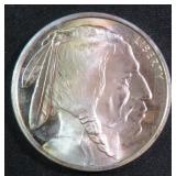 One Troy Ounce .999 Fine Silver Indian Head/