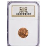 1944-S Lincoln Cent NGC MS-66 RD
