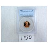 THREE (3) 2005-S One Cent PCGS graded PR69 RD DC