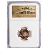 2009 Lincoln Cent Professional Life NGC MS-66 RD