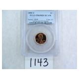 THREE (3) 2000-S One Cent PCGS graded PR69 RD DC