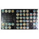 Collection of 1987 Topps Baseball Metal Coins incl