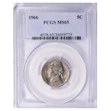 1966 Jefferson Nickel PCGS MS-65