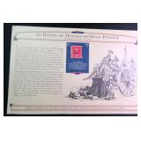 1920's 2 Cent Stamp Display, Molly Pitcher/Battle