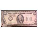 1934 C $100 FRN (poor condition)