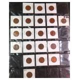 Twenty (20) Wheat Cents, Date Range 1919-1948