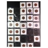 Twenty-Five (25) 1940's-1950's Wheat Cents