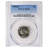 1960-D Jefferson Nickel PCGS MS-65